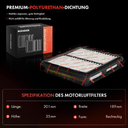 2x Luftfilter Filtereinsatz für Daewoo Matiz Chevrolet Spark M150 C 2119 Bild 2x Luftfilter Filtereinsatz für Daewoo Matiz Chevrolet Spark M150 C 2119