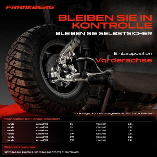 1x Querlenker Vorderachse für Honda Accord VIII CU Accord VIII Kombi CW 2.0L 2.2L 2.4L 2008-2015 Bild 1x Querlenker Vorderachse für Honda Accord VIII CU Accord VIII Kombi CW 2.0L 2.2L 2.4L 2008-2015