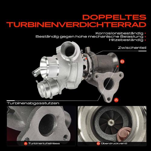 Frankberg 1x Abgasturbolader für Opel Astra J Caravan GTC Kasten/Kombi Kasten/Schrägheck Stufenheck K Sports Tourer Bild Frankberg 1x Abgasturbolader für Opel Astra J Caravan GTC Kasten/Kombi Kasten/Schrägheck Stufenheck K Sports Tourer