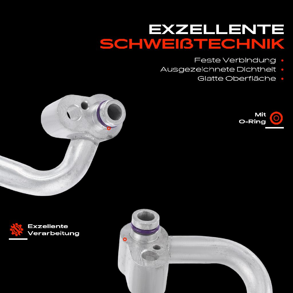 1x Hochdruckleitung Klimaanlage für VW Golf Touran Audi A3 8P Skoda Seat Leon 1.4L