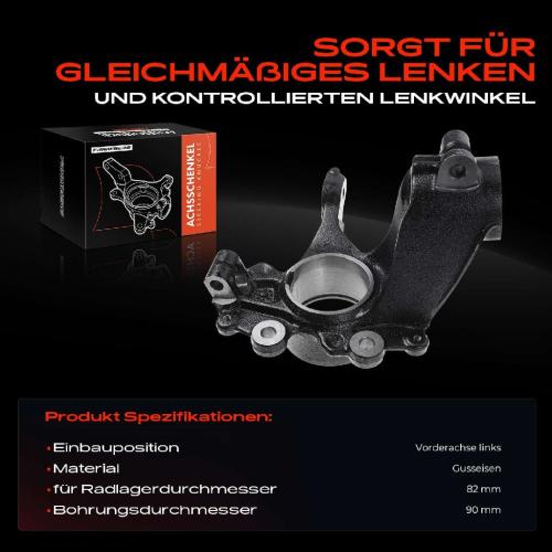 Frankberg 1x Achsschenkel Radaufhängung Vorderachse Links für Ford Focus III Turnier Stufenheck Bild Frankberg 1x Achsschenkel Radaufhängung Vorderachse Links für Ford Focus III Turnier Stufenheck