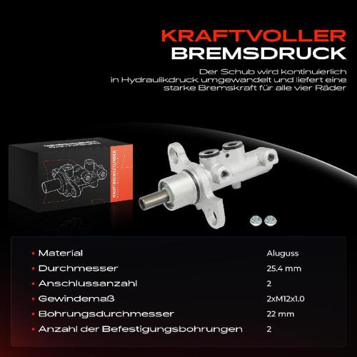 1x Hauptbremszylinder Bremszylinder für Opel Vectra C Saab 9-3 Alfa Romeo 159 Fiat Bild 1x Hauptbremszylinder Bremszylinder für Opel Vectra C Saab 9-3 Alfa Romeo 159 Fiat