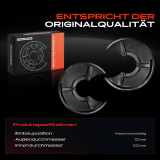 2x Ankerblech Bremsscheibe Hinterachse Beidseitig für Audi A4 8D2 B5 8D5 80 8C B4 1991-2001