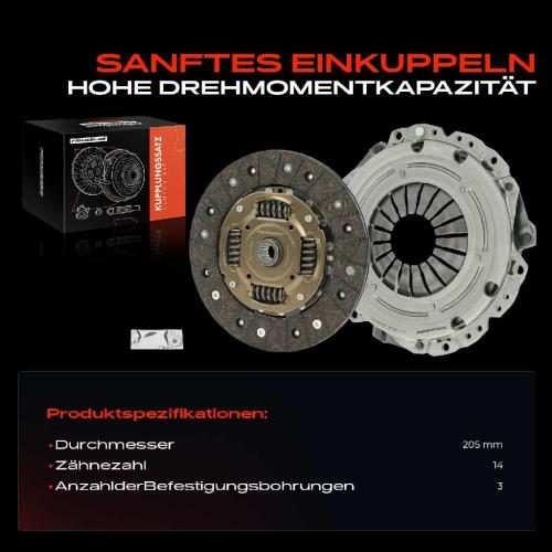 Frankberg 1x Kupplungssatz f r Opel Astra G Caravan CC Kasten/Kombi Stufenheck H GTC Combo Kasten/MPV Bild Frankberg 1x Kupplungssatz f r Opel Astra G Caravan CC Kasten/Kombi Stufenheck H GTC Combo Kasten/MPV