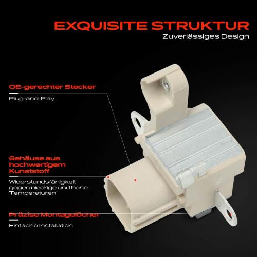1x Lichtmaschinenregler Generatorregler für Toyota Land Cruiser Prado J12 3.0L Bild 1x Lichtmaschinenregler Generatorregler für Toyota Land Cruiser Prado J12 3.0L