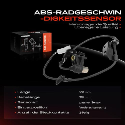 Frankberg 1x ABS Sensor Vorderachse rechts für Mazda 626 V Hatchback Station Wagon 1.6L 1.8L 2.0L 1997-2002 Bild Frankberg 1x ABS Sensor Vorderachse rechts für Mazda 626 V Hatchback Station Wagon 1.6L 1.8L 2.0L 1997-2002