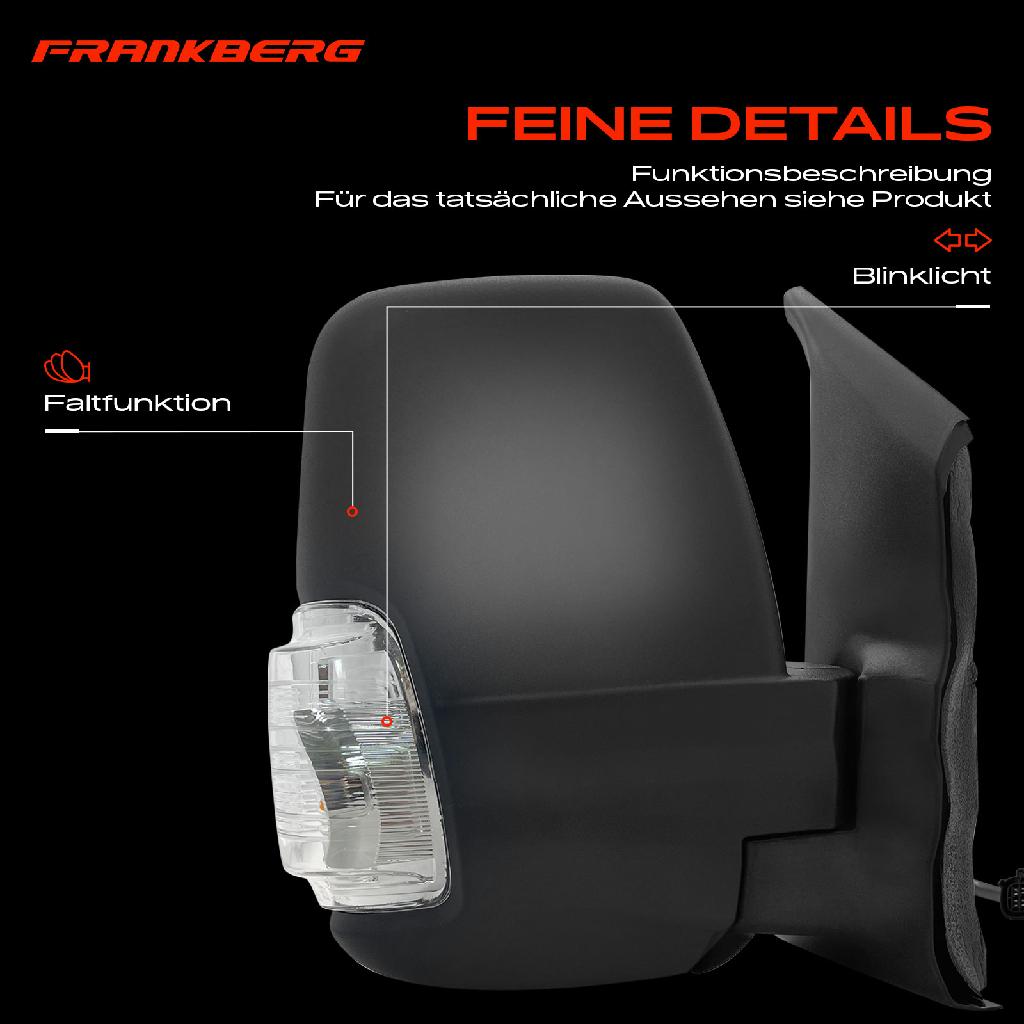 1x Außenspiegel Rechts für Ford Transit V363 Bus Kasten FAD FBD FCD FDD FED FFD