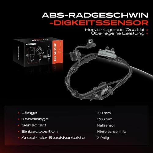 1x ABS Sensor Hinterachse links für Chrysler 300 C Dodge Challenger Coupe Charger 3.0L 3.6L 6.4L Bj ab 2005 Bild 1x ABS Sensor Hinterachse links für Chrysler 300 C Dodge Challenger Coupe Charger 3.0L 3.6L 6.4L Bj ab 2005