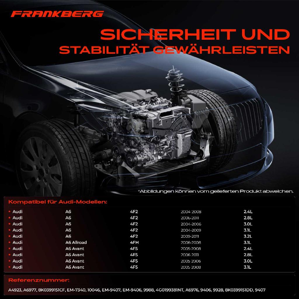 2x Motorlager Vorne für Audi A6 Allroad 4F2 4FH 3.0L 2004-2011