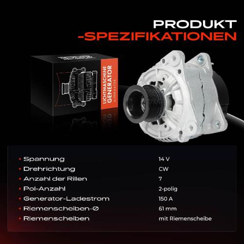 1x Lichtmaschine Generator für VW Transporter T4 Mercedes-Benz Ford Seat 2.8L Bild 1x Lichtmaschine Generator für VW Transporter T4 Mercedes-Benz Ford Seat 2.8L