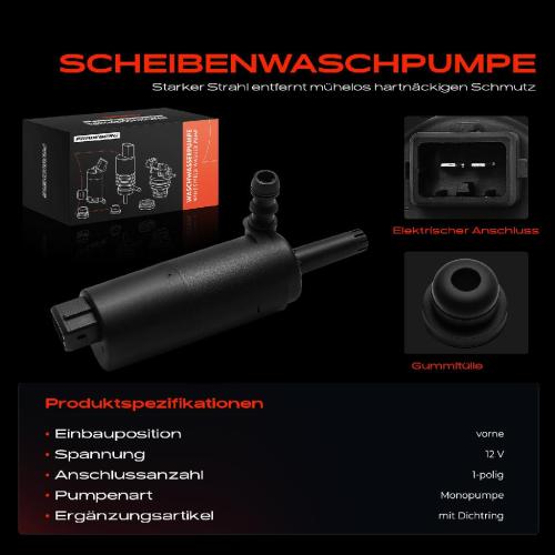 1x Waschwasserpumpe Scheibenreinigung Vorne für Hyundai Grandeur TG SM i30 GD KIA Bild 1x Waschwasserpumpe Scheibenreinigung Vorne für Hyundai Grandeur TG SM i30 GD KIA