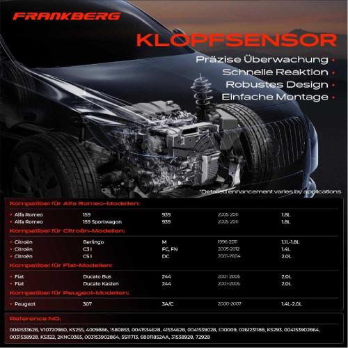 1x Klopfsensor Klopfgeber für Mercedes-Benz CL203 W168 C124 W124 Bild 1x Klopfsensor Klopfgeber für Mercedes-Benz CL203 W168 C124 W124