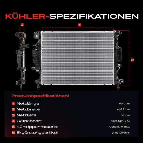 Frankberg 1x Kühler Wasserkühler Motorkühler für Ford Galaxy Mondeo V S-Max Bild Frankberg 1x Kühler Wasserkühler Motorkühler für Ford Galaxy Mondeo V S-Max