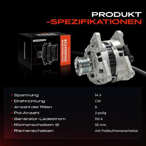 1x Lichtmaschine Generator für Dacia Lodgy Renault Dokker 1.5L 1.6L Bj ab 2012 Bild 1x Lichtmaschine Generator für Dacia Lodgy Renault Dokker 1.5L 1.6L Bj ab 2012