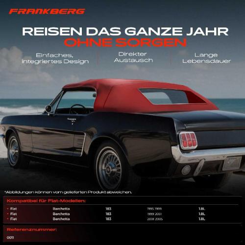 1x Cabrioverdeck Softtop Verdeckbezug für Fiat Barchetta 183 Audi BMW Porsche Bild 1x Cabrioverdeck Softtop Verdeckbezug für Fiat Barchetta 183 Audi BMW Porsche