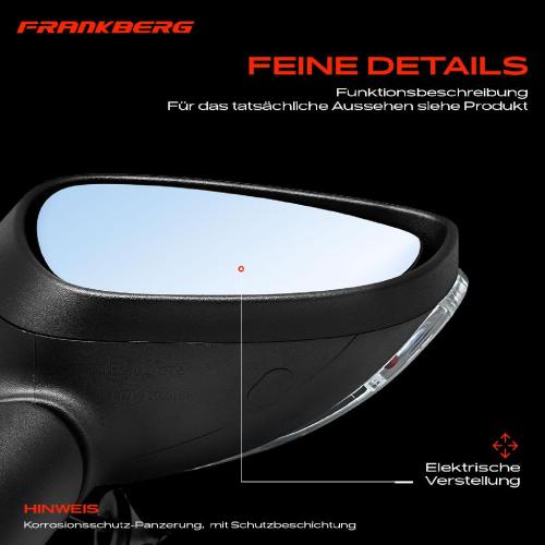 Frankberg 1x Au enspiegel Links f r Ford Fiesta VI CB1 CCN 1.2L 1.4L 1.6L 2008-2012 Bild Frankberg 1x Au enspiegel Links f r Ford Fiesta VI CB1 CCN 1.2L 1.4L 1.6L 2008-2012