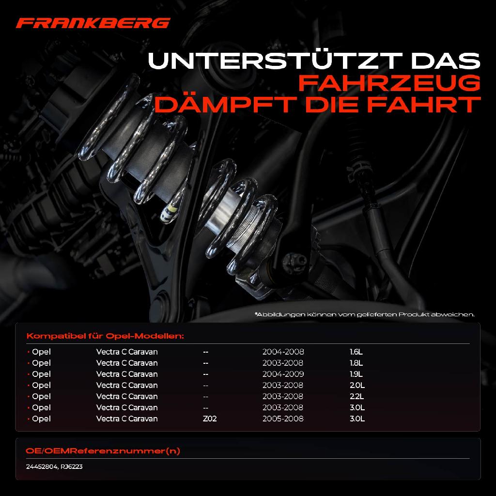 2x Fahrwerksfeder Hinterachse für Opel Vectra C Caravan Z02 2003-2009