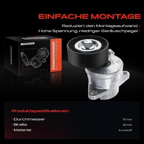 1x Spannrolle Riemenspanner für Opel Astra J Insignia A Chevrolet Malibu Saab 2.0L Bild 1x Spannrolle Riemenspanner für Opel Astra J Insignia A Chevrolet Malibu Saab 2.0L