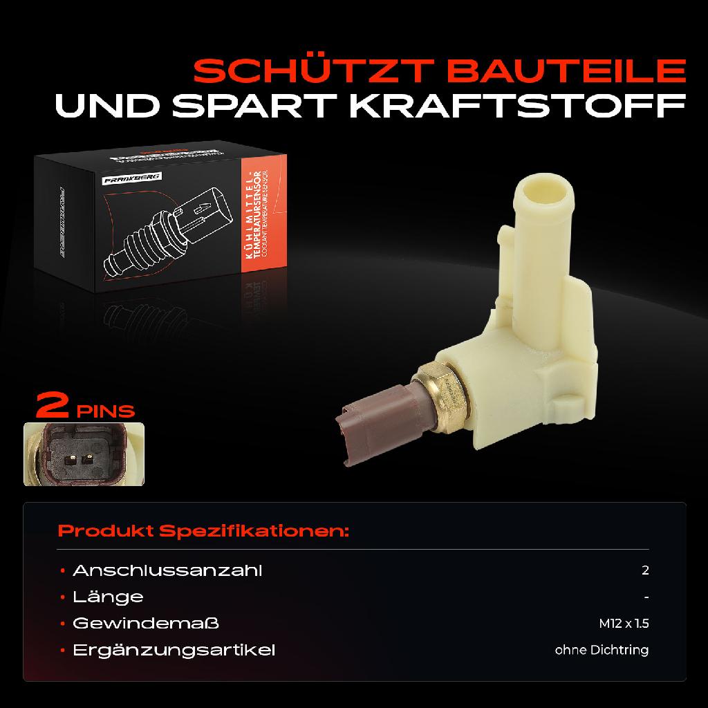 1x Kühlmitteltemperatur Sensor Temperatursensor für Fiat Panda Alfa Romeo Lancia