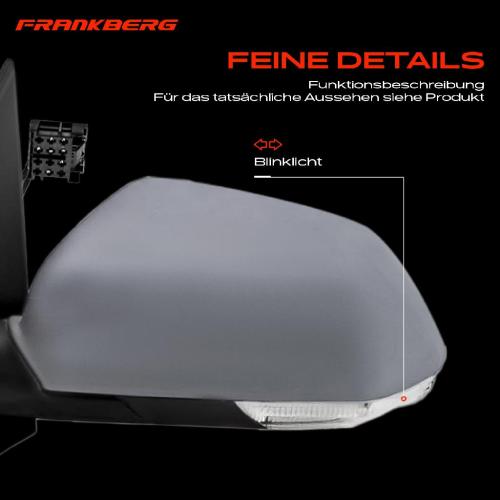 Frankberg 1x Außenspiegel Links für VW Polo 9A 9N 9A2 9A4 9A6 9N2 2005-2009 Bild Frankberg 1x Außenspiegel Links für VW Polo 9A 9N 9A2 9A4 9A6 9N2 2005-2009