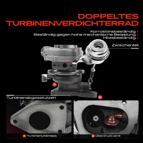 Frankberg 1x Abgasturbolader für Nissan NV400 Bus Kasten Pritsche/Fahrgestell Primastar Opel Movano B Vivaro A Renault Bild Frankberg 1x Abgasturbolader für Nissan NV400 Bus Kasten Pritsche/Fahrgestell Primastar Opel Movano B Vivaro A Renault