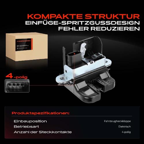 Frankberg 1x Türschloss Fahrzeugheckklappe für VW Polo 6R Jetta 4 Seat Leon Bild Frankberg 1x Türschloss Fahrzeugheckklappe für VW Polo 6R Jetta 4 Seat Leon