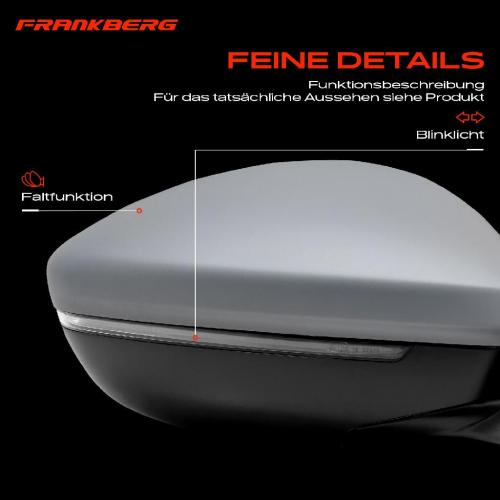 Frankberg 1x Außenspiegel Rechts für Opel Corsa F P2JO Peugeot 208 II UB UJ UP UW Bj ab 2019 Bild Frankberg 1x Außenspiegel Rechts für Opel Corsa F P2JO Peugeot 208 II UB UJ UP UW Bj ab 2019