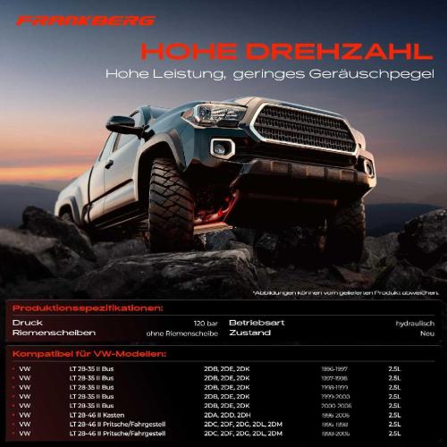 Frankberg 1x Servopumpe hydraulisch für VW LT 28-35 II 2Db 28-46 II 2DA 2DC Bild Frankberg 1x Servopumpe hydraulisch für VW LT 28-35 II 2Db 28-46 II 2DA 2DC