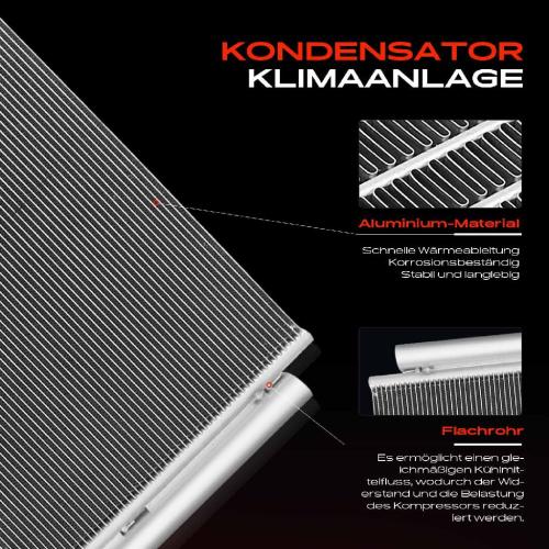 Frankberg 1x Kondensator Klimaanlage für KIA Optima 2.0 CVVT Hybrid 2012-2015 Bild Frankberg 1x Kondensator Klimaanlage für KIA Optima 2.0 CVVT Hybrid 2012-2015