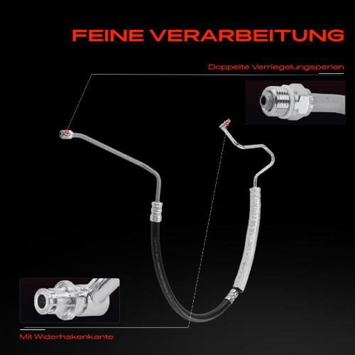 1x Servolenkung Schlauch für Ford Mondeo III B5Y Stufenheck B4Y Turnier BWY 2.0L Bild 1x Servolenkung Schlauch für Ford Mondeo III B5Y Stufenheck B4Y Turnier BWY 2.0L