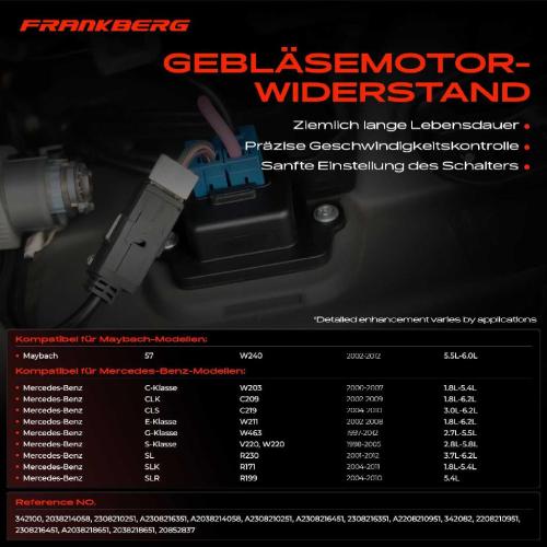 1x Widerstand Vorwiderstand Gebläsemotor für Mercedes-Benz C-Klasse W203 S203 Bild 1x Widerstand Vorwiderstand Gebläsemotor für Mercedes-Benz C-Klasse W203 S203