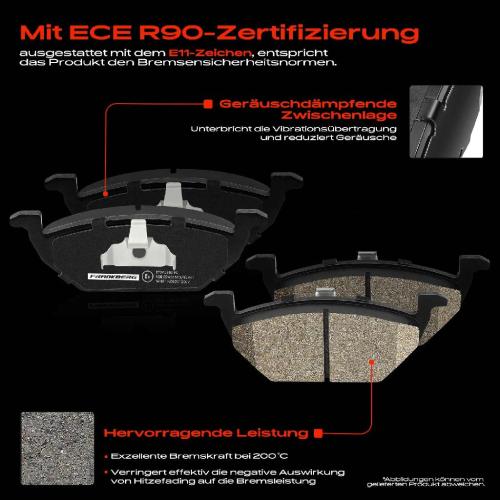 4x Bremsbeläge Vorderachse für VW Beetle Bora Variant Caddy MPV Kasten/MPV Golf IV Van Plus V VI Jetta Bild 4x Bremsbeläge Vorderachse für VW Beetle Bora Variant Caddy MPV Kasten/MPV Golf IV Van Plus V VI Jetta