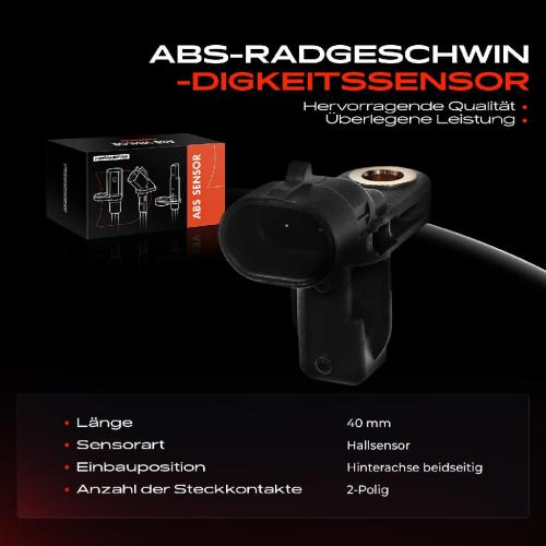 1x ABS Sensor Hinterachse beidseitig für Jaguar S-Type XJ XK Cabriolet Coupe XK8 Convertible 1996-2014 Bild 1x ABS Sensor Hinterachse beidseitig für Jaguar S-Type XJ XK Cabriolet Coupe XK8 Convertible 1996-2014