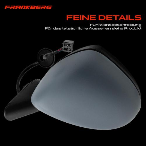 Frankberg 1x Außenspiegel Links für Opel Corsa D S07 X15 1.0L 1.2L 1.4L 1.6L 1.7L Bj ab 2006 Bild Frankberg 1x Außenspiegel Links für Opel Corsa D S07 X15 1.0L 1.2L 1.4L 1.6L 1.7L Bj ab 2006