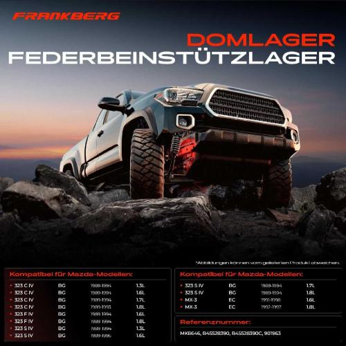 1x Domlager Federbeinstütz lager für Mazda 323 C/F/S 4 BG MX-3 EC 1989-1998 Bild 1x Domlager Federbeinstütz lager für Mazda 323 C/F/S 4 BG MX-3 EC 1989-1998