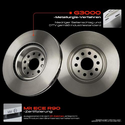 Frankberg 2x Bremsscheiben 4x Bremsbeläge Vorderachse für Audi A3 Seat Leon SC ST Skoda Octavia III Combi Superb Kombi Bild Frankberg 2x Bremsscheiben 4x Bremsbeläge Vorderachse für Audi A3 Seat Leon SC ST Skoda Octavia III Combi Superb Kombi