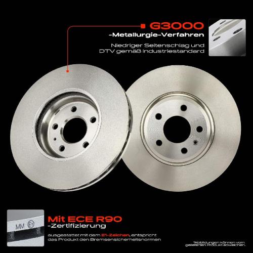 Frankberg 2x Bremsscheiben Vorderachse für Audi A4 Allroad Avant 1.8L 2.0L 2.7L 3.0L 3.2L 2007-2011 Bild Frankberg 2x Bremsscheiben Vorderachse für Audi A4 Allroad Avant 1.8L 2.0L 2.7L 3.0L 3.2L 2007-2011