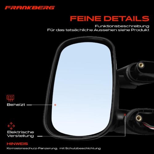 Frankberg 1x Außenspiegel Links für Fiat Doblo MPV 119 223 1.2L 1.4L 1.6L 1.9L 2001-2010 Bild Frankberg 1x Außenspiegel Links für Fiat Doblo MPV 119 223 1.2L 1.4L 1.6L 1.9L 2001-2010