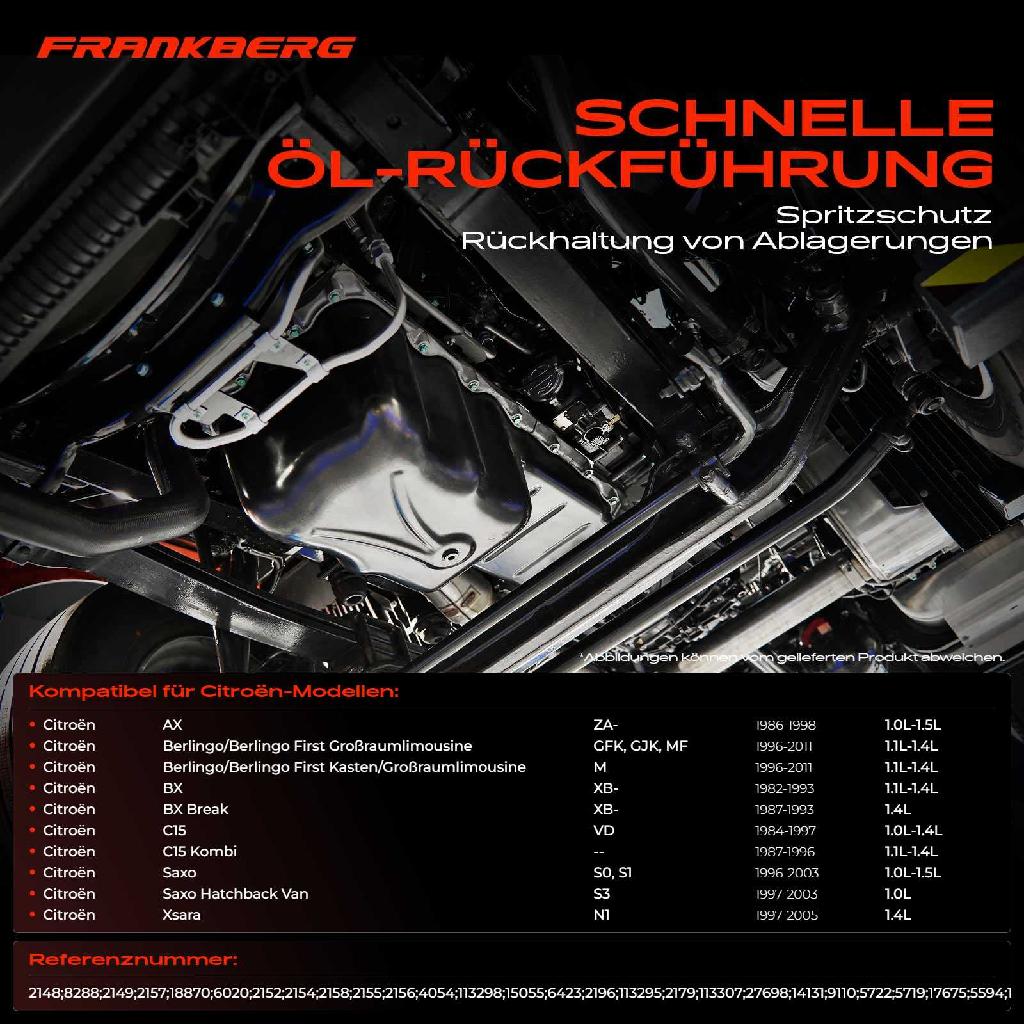 1x Ölwanne Motorölwanne für Citroën C15 AX BX Xsara Peugeot 106 I 205 206 306 405