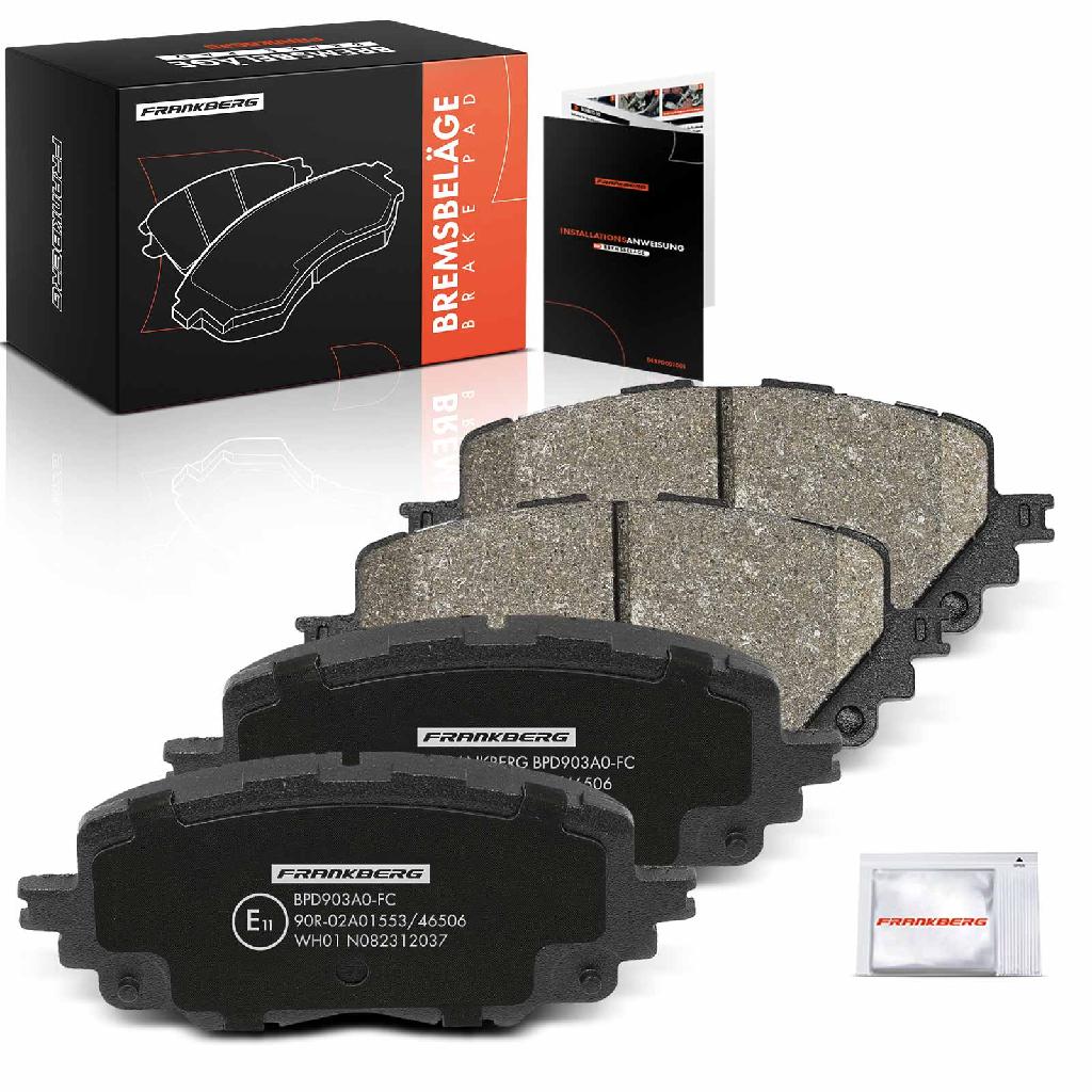Frankberg 4x Bremsbeläge Vorderachse für Fiat 124 Spider 348 Mazda MX-5 IV RF Targa 2015-2025