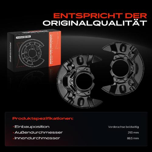 2x Ankerblech Bremsscheibe Vorderachse Beidseitig für Toyota Corolla Kombi Stufenheck E12 2001-2007 Bild 2x Ankerblech Bremsscheibe Vorderachse Beidseitig für Toyota Corolla Kombi Stufenheck E12 2001-2007