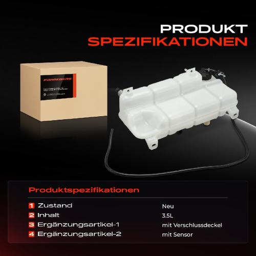 1x Ausgleichsbehälter Kühlmittelbehälter für Iveco Daily III IV V Kasten Bus 1999-2014 Bild 1x Ausgleichsbehälter Kühlmittelbehälter für Iveco Daily III IV V Kasten Bus 1999-2014