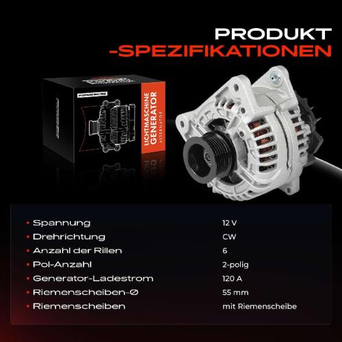 Frankberg 1x Lichtmaschine Generator f r Renault Clio II BR0/1 Renault Megane III DZ0/1 Bild Frankberg 1x Lichtmaschine Generator f r Renault Clio II BR0/1 Renault Megane III DZ0/1