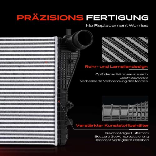 1x Ladeluftkühler Turbokühler für VW Golf VI Passat Audi A3 TT Seat Leon Altea XL Bild 1x Ladeluftkühler Turbokühler für VW Golf VI Passat Audi A3 TT Seat Leon Altea XL