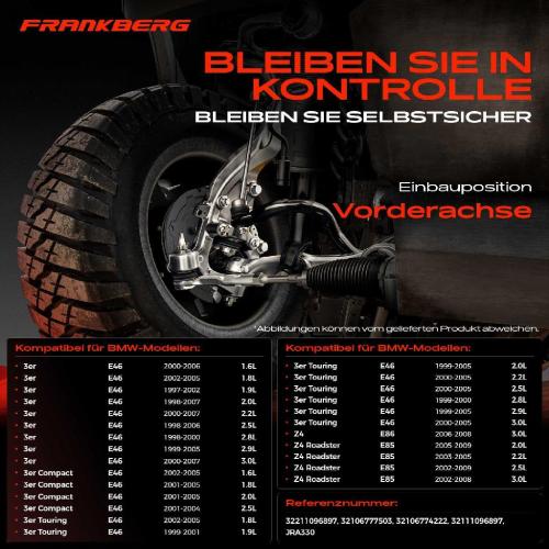 1x Querlenker Satz Vorderachse für BMW 3er E46 3er Cabriolet 3er Compact 3er Coupe 3er Touring Z4 Coupe E86 Z4 Bild 1x Querlenker Satz Vorderachse für BMW 3er E46 3er Cabriolet 3er Compact 3er Coupe 3er Touring Z4 Coupe E86 Z4
