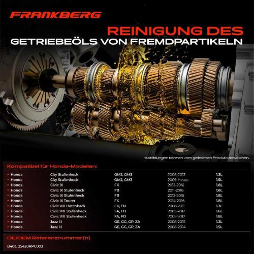 1x Hydraulikfiltersatz Automatikgetriebe für Honda Civic IX FK FB 8 FA Jazz 3 GE Bild 1x Hydraulikfiltersatz Automatikgetriebe für Honda Civic IX FK FB 8 FA Jazz 3 GE