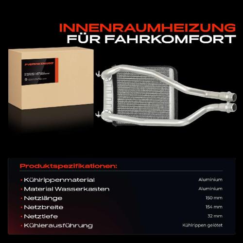 1x Wärmetauscher Innenraumheizung für Renault Twingo III Fortwo Schrägheck Coupe Bild 1x Wärmetauscher Innenraumheizung für Renault Twingo III Fortwo Schrägheck Coupe