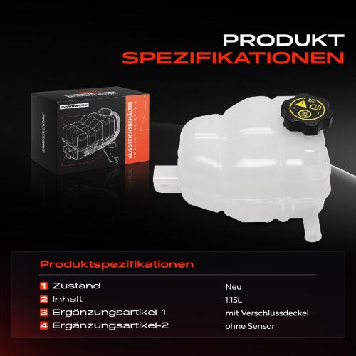 Frankberg 1x Ausgleichsbehälter Kühlmittelbehälter für Opel Meriva B Vauxhall Meriva MK II Bild Frankberg 1x Ausgleichsbehälter Kühlmittelbehälter für Opel Meriva B Vauxhall Meriva MK II