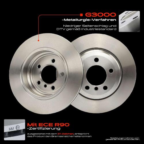 2x Bremsscheiben Hinterachse für BMW 7er E65 E66 E67 3.0L 3.6L 2001-2008 Bild 2x Bremsscheiben Hinterachse für BMW 7er E65 E66 E67 3.0L 3.6L 2001-2008