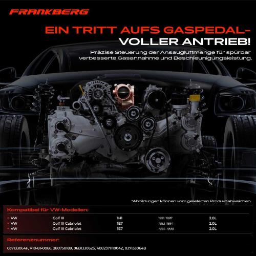 Frankberg 1x Drosselklappe Drosselklappenstutzen für VW Golf III Cabriolet 1H1 1E7 2.0L Bild Frankberg 1x Drosselklappe Drosselklappenstutzen für VW Golf III Cabriolet 1H1 1E7 2.0L